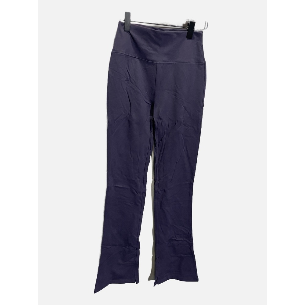 Wild Fable Flare Leggings M Purple Blue High Waisted Split Hem Yoga Pants Stretc